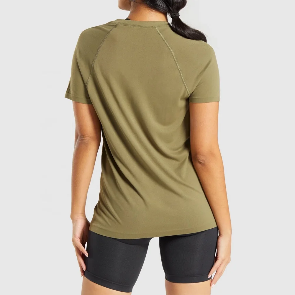 Summer Women Short Sleeve Shirts Workout Gym Sportswear Girls Super Soft Casual T shirts Wholesale