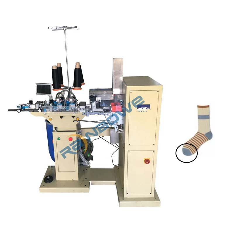Auto Computerized Rainbowe Sock Turn Over Machine Sock Toe Linking Machine