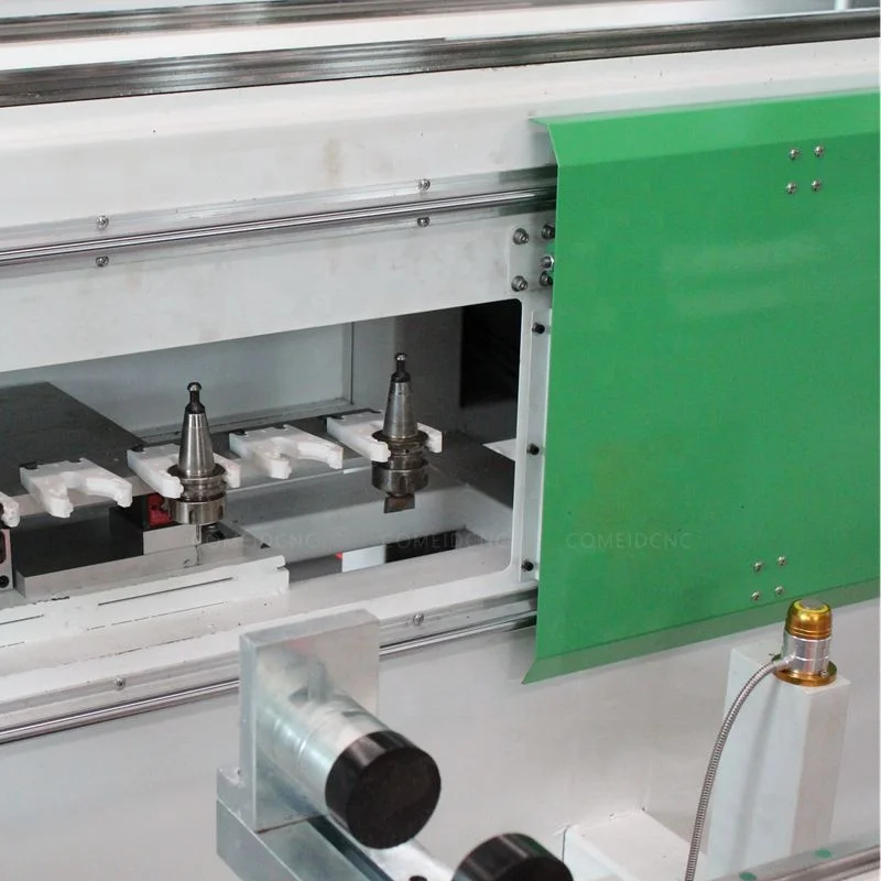 4 Axis Machine for Aluminium Profile Window Lock Hole Single Head CNC Controller English Version