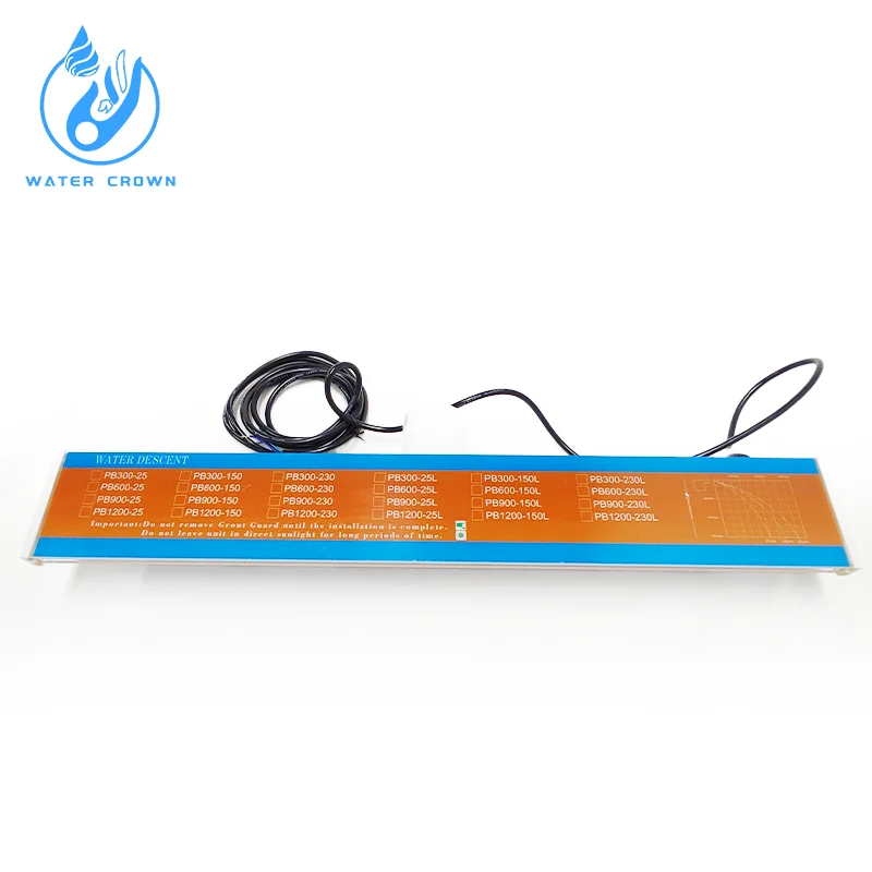 Beautiful Crown Waterfall LED Light Panel Easy Discharge Acrylic Water Curtain for Perfect Ice Bathtub Accessories