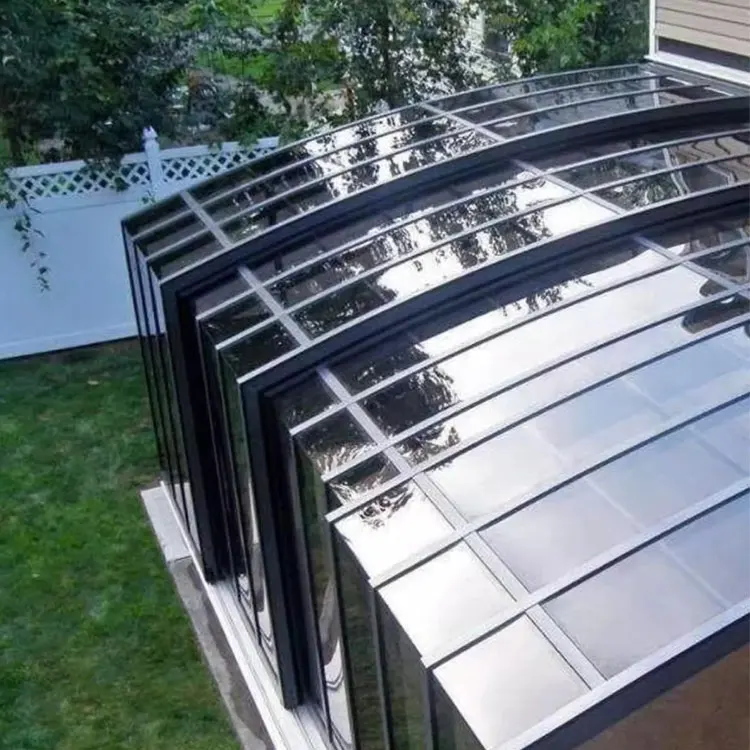 Modern Portable-Sunroom European Design Prefabricated Sunroom Glass House Garden Greenhouse