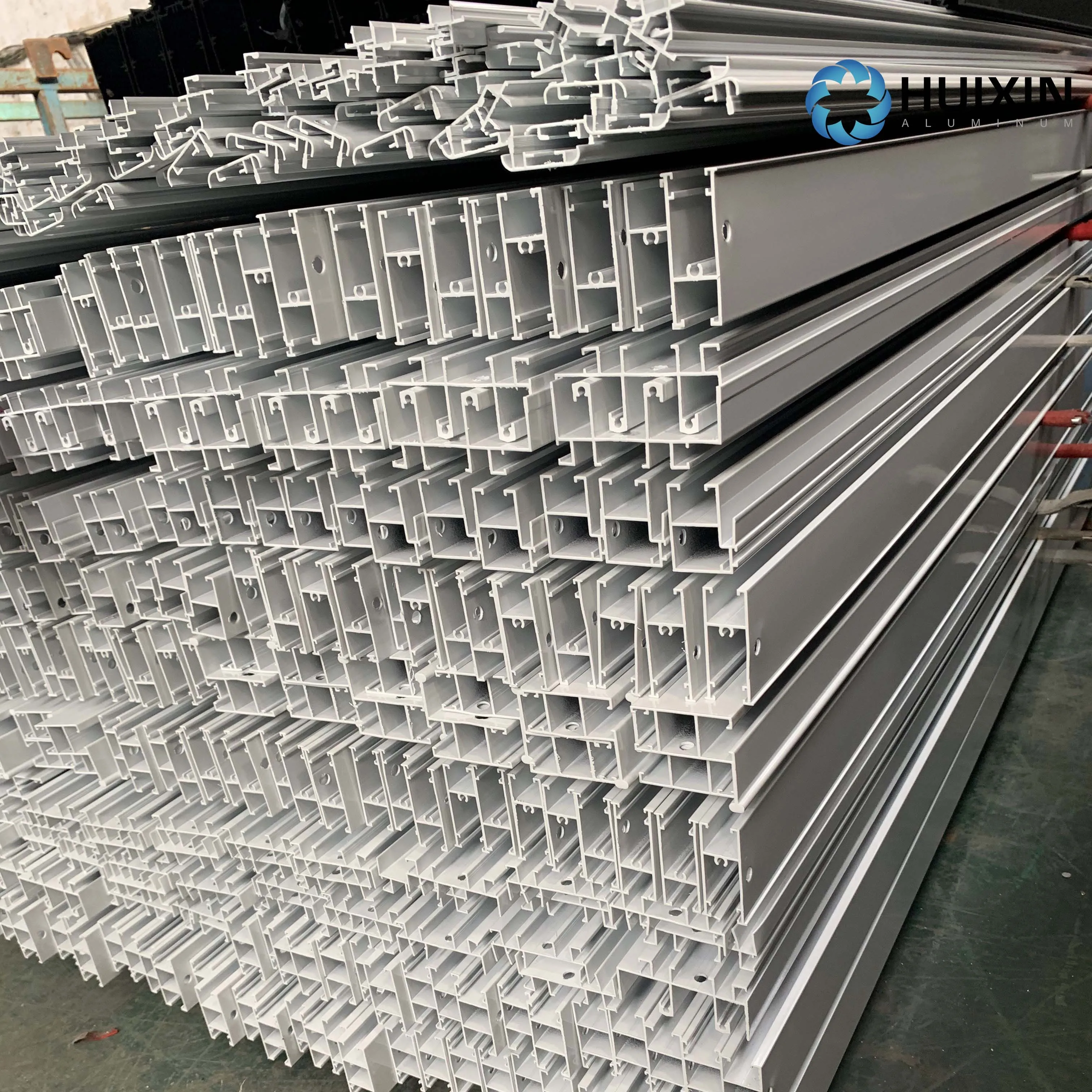Anodized Silver Aluminum Profile Manufacturer Sliding Door Profile for Palestine Market
