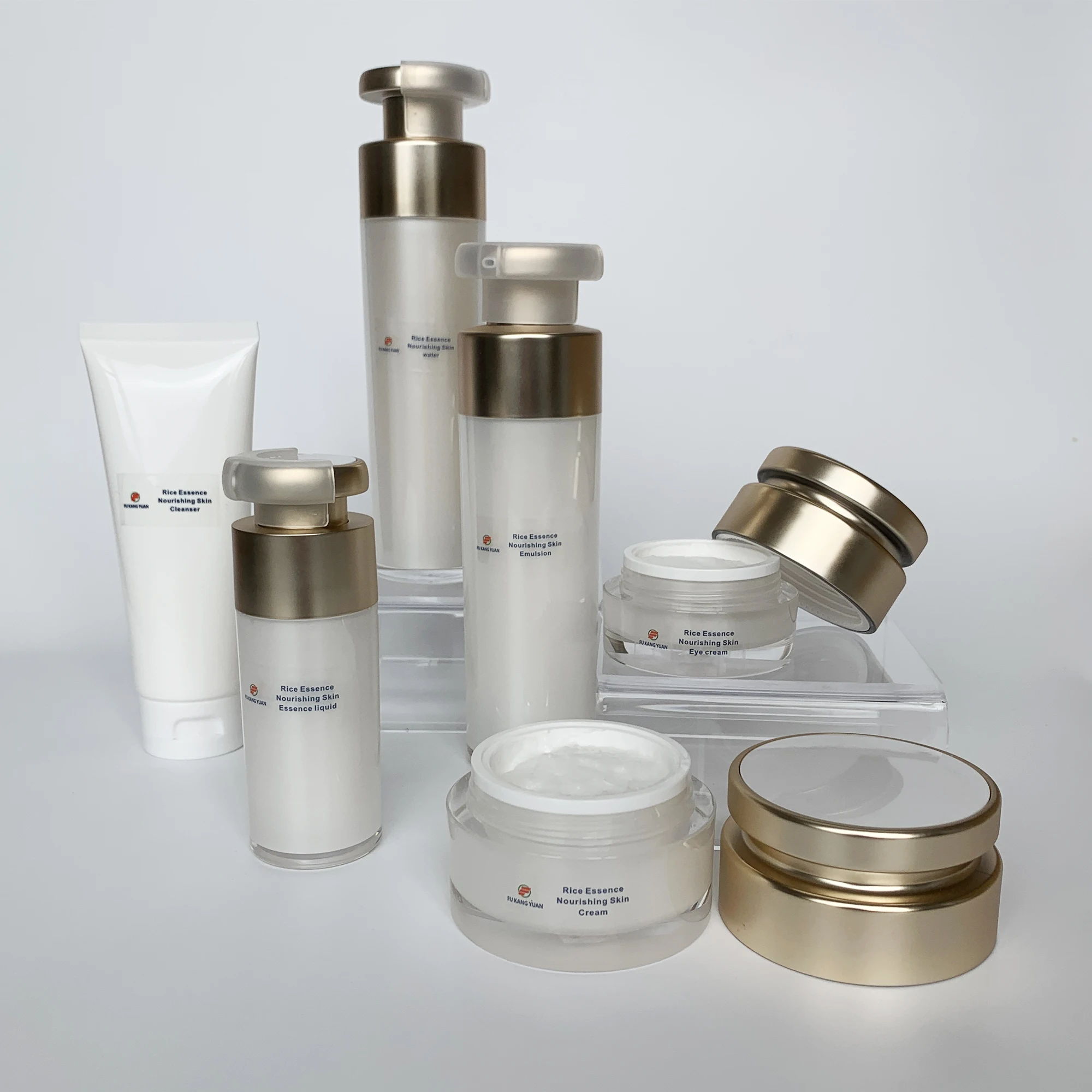 Organic Natural rice serum skincare set Tienes mas productos de arroz Sueros brightening Whitening beauty product