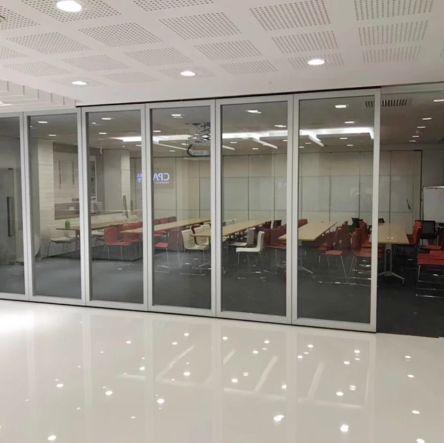 Алюминиевый профиль съемная офисная стеклянная перегородка для многофункциональной