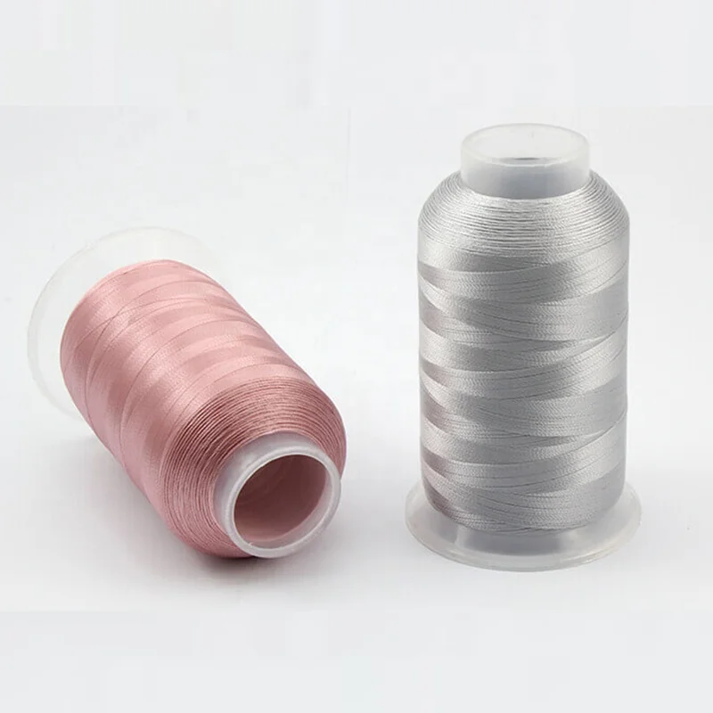 Eco-friendly 100% Polyester Filament Hilo de Bordado 120D/2 High Speed Machine Embroidery Thread with Good Shine