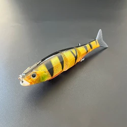 New Arrival 178mm 57g Sinking 4 Jointed Swimbait With Soft Removable Tail And Extra Hook Hanger Fishing Lures