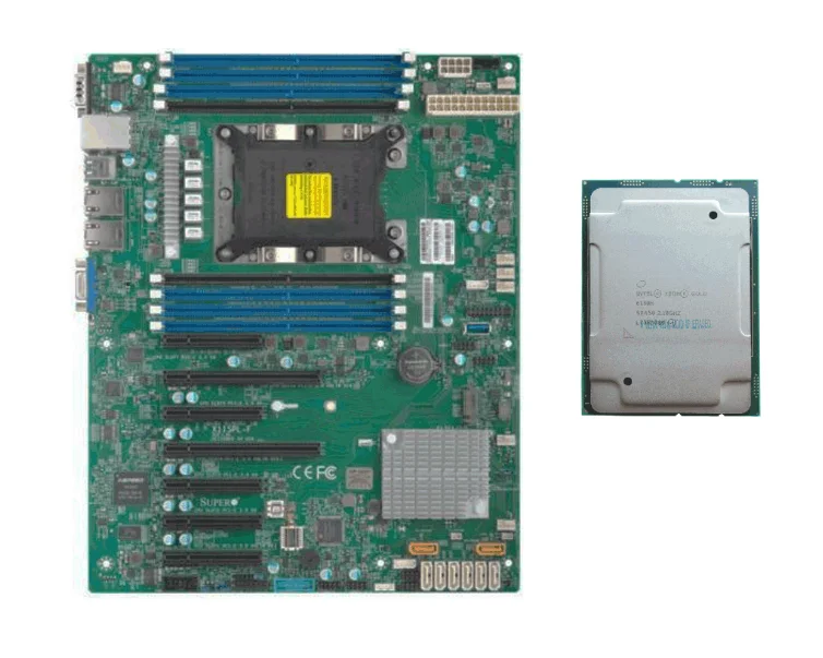 Intel Xeon Gold 6130H Supermicro X11SPL-F Mainboard Motherboard mit CPU LGA 3647