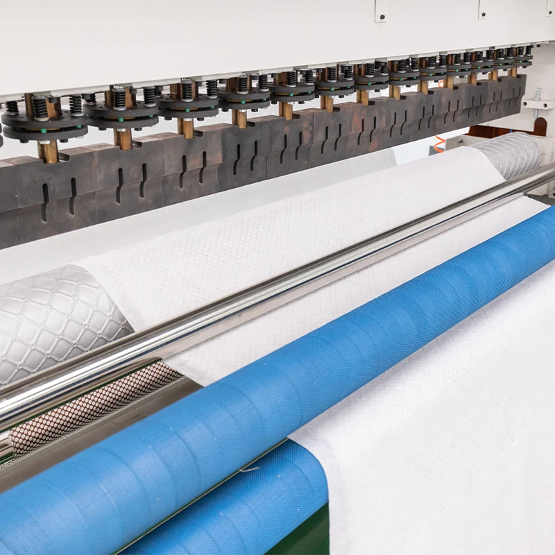 High speed and efficient ultrasonic quilting machine for fabric non woven