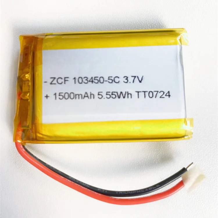 103450-5C 3.7V 1500mAh  Rechargeable LiPO Battery Pack for Drone/Sex Toy KC Certified Lithium Polymer Battery
