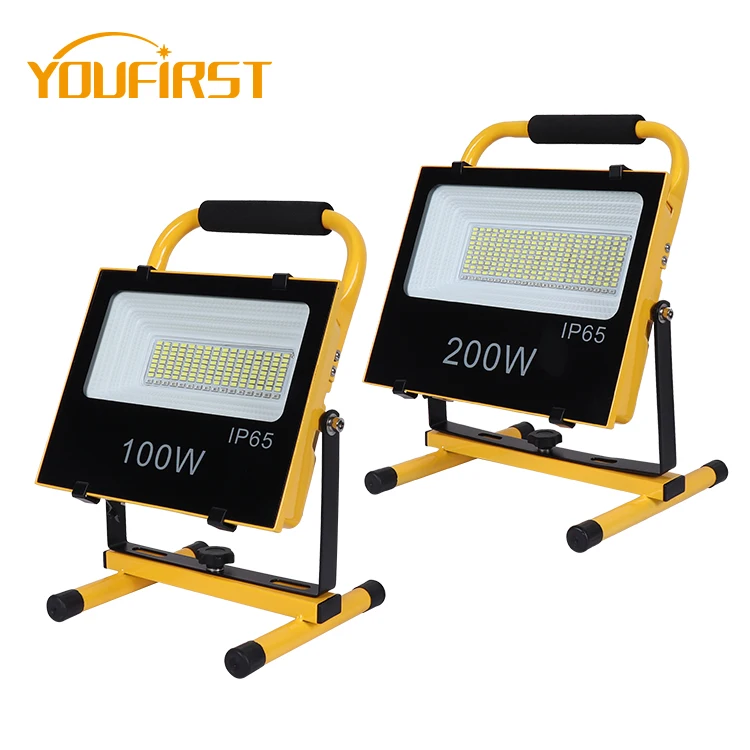 Excellent Quality High Hardness Outdoor Black Yellow 50w 100w 150w Emergency Led Floodlight