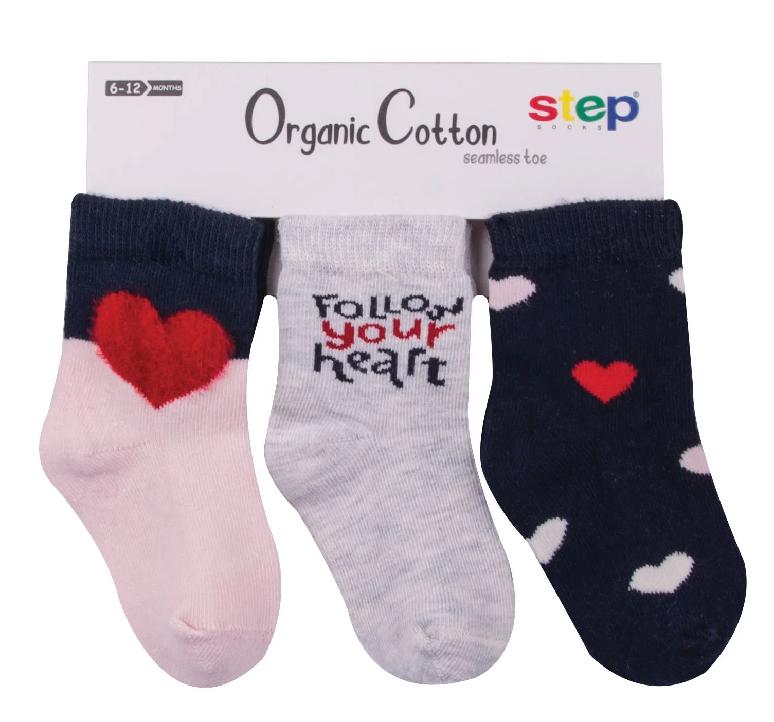 Baby Socks  Seamless Toe Organic Cotton Socks