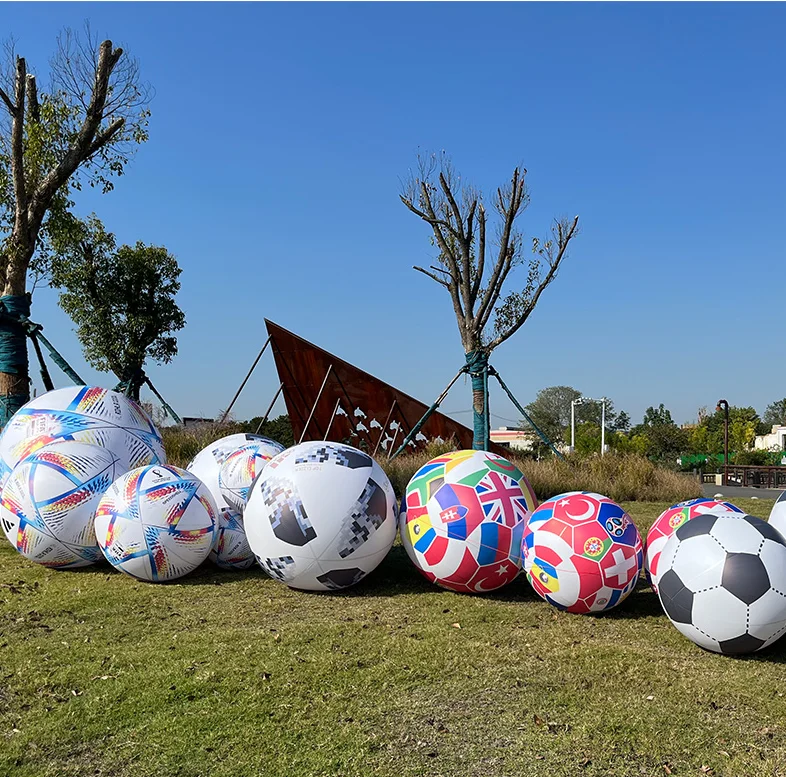 Custom Advertising Inflatable Balloon Large Inflatable Soccer Ball Inflatable Soccer Ball for Game Event Commercial Decoration