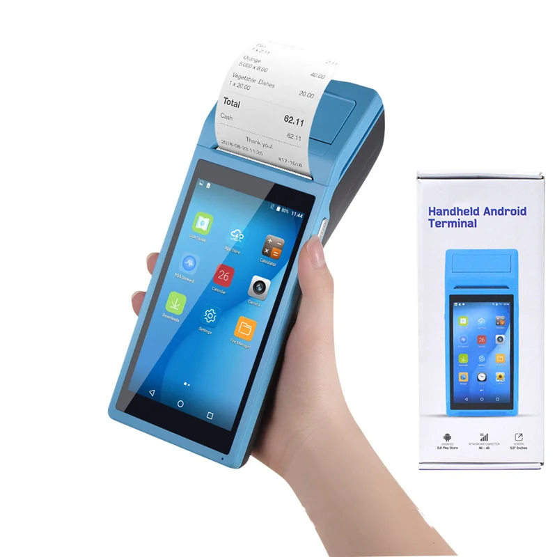 Wholesale Cheapest Price Q1 Q2 5.5 Inch 4G Machine Pos Systems Handheld Android 8.1 Pos Tablet Cashier Mobile Pos Machine