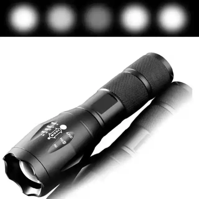 Lightingpass Custom High Power Search Light 2000 Lumen Rechargeable LED Xml T6 Torch Tactical Self Defense Flashlight