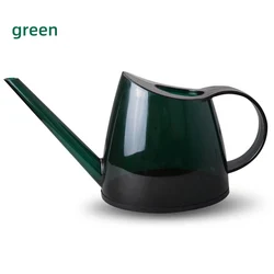 RUIPU 1200ml PS Resin Long Spout Plastic Garden Watering Pot Coloured Glaze Transparent Sprinkling Kettle