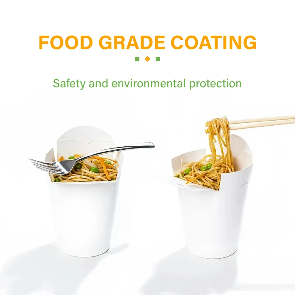 ZJPACK Disposable packing food containers takeaway doner box 16oz 26oz 32oz kraft noodle paper box