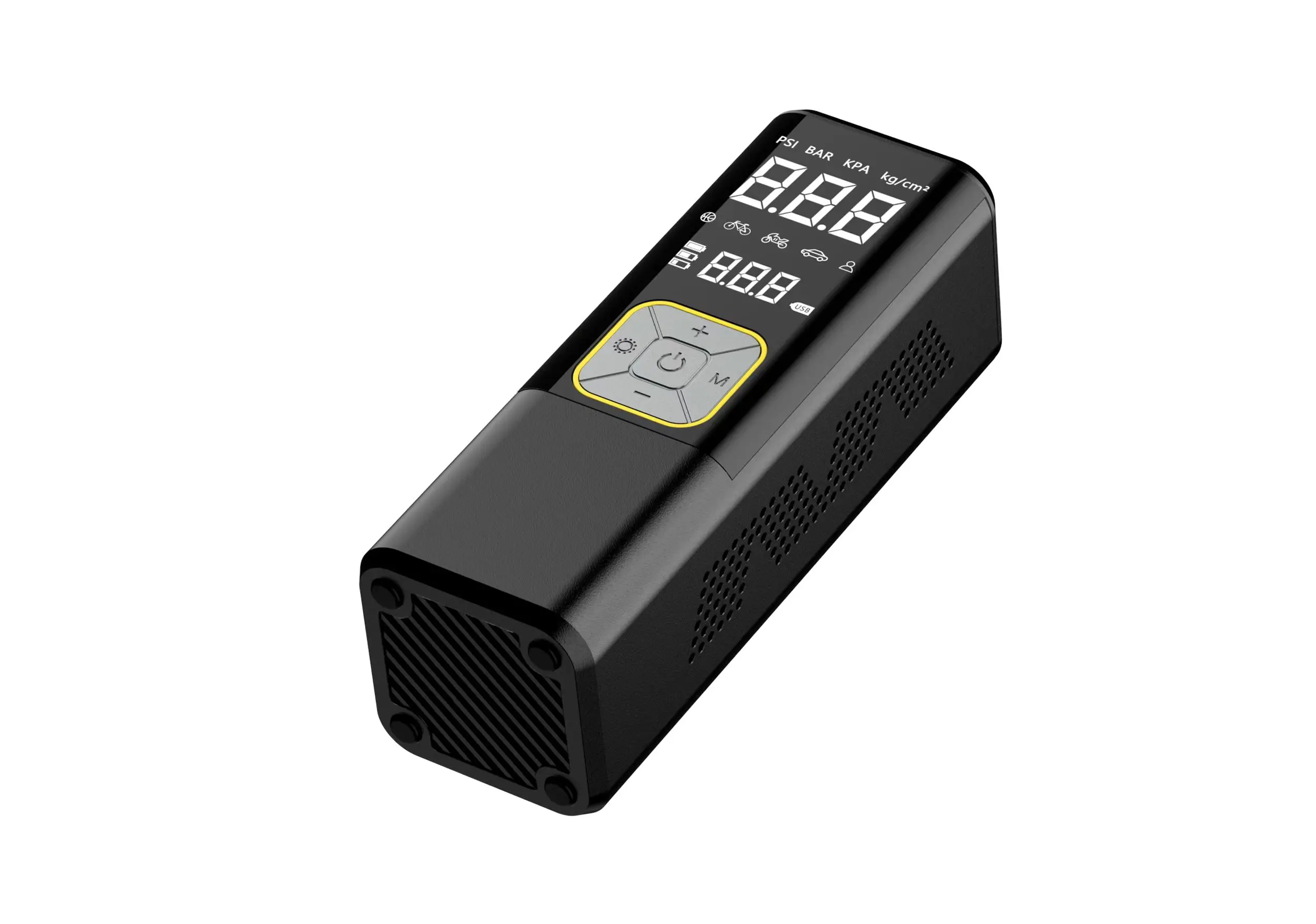 Source factory high power digital display portable automatic charging and stopping measuringpress automotive air pump compressor