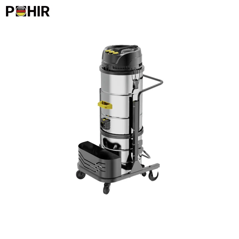 3-motor 3600W 160L High Quality Wet and Dry Industrial Plastic Tank Vacuum Cleaner