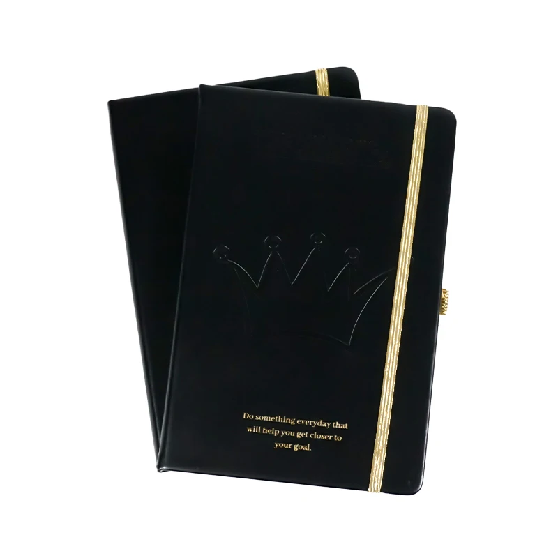 Small Rose Gold Vegan Left Handed Zippered Thick 200 Page Custom Pu Leather Notebook Journal With Pen Holder