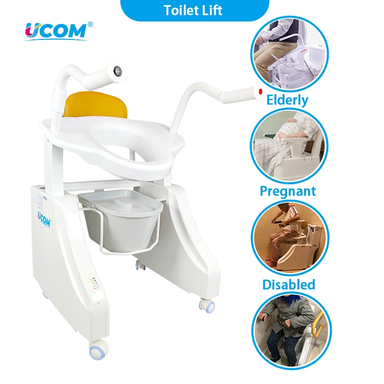 Ucom Best Seller Electric Smart Toilet Lift Commode Raiser Bathroom Safety Equipment with Rehabilitation Therapy Supplies