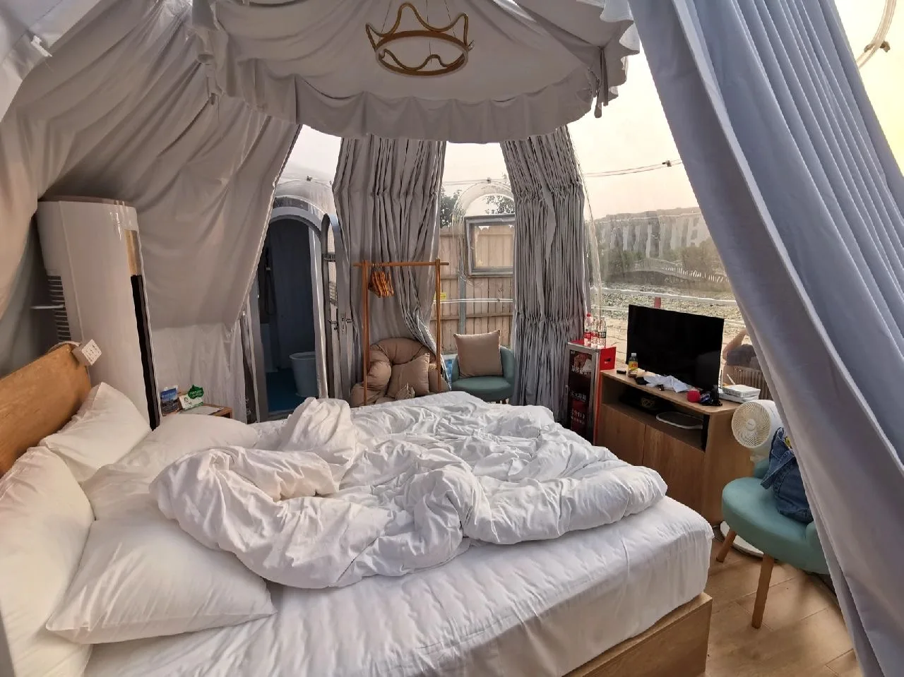 PC Dome 8-10 People Outdoor Dome Glamping Heated Igloo Tent