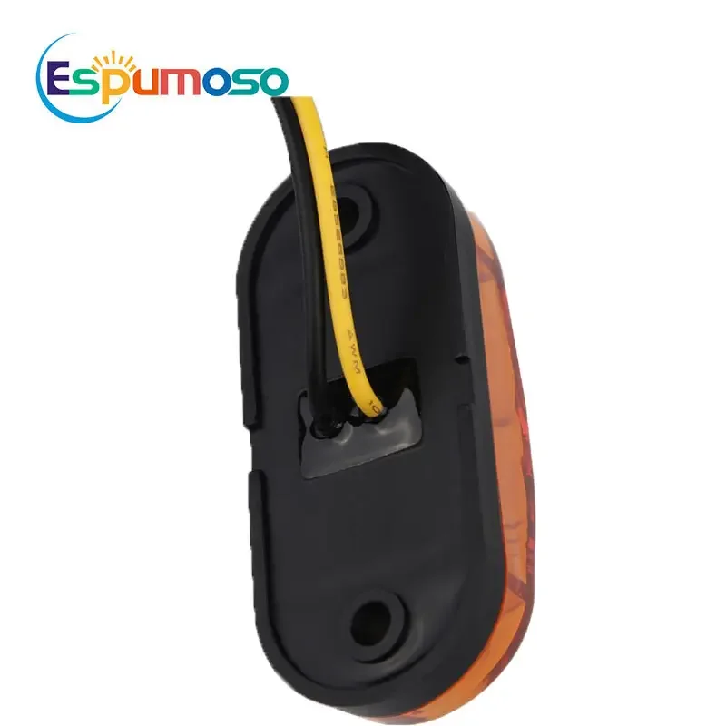 ESPUMOSO Led Side Light 2Leds Car External Warning Tail Lights Auto Trailer Lorry Lamps 12V 24V Red amber white