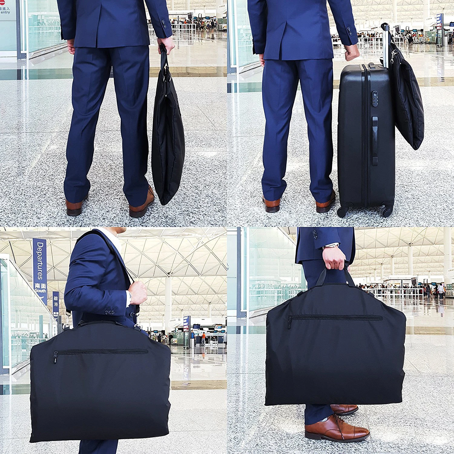 Wholesale Custom Logo Business Travel Suit Bag Carrier Weekender Foldable Garment Bags