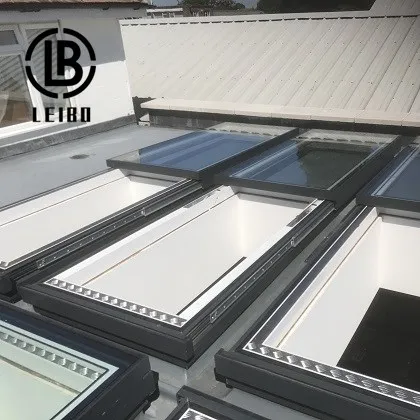 Aluminum Profile Smart Switch Roof Windows Large Scale Electric Motorized Opening Sliding Skylight