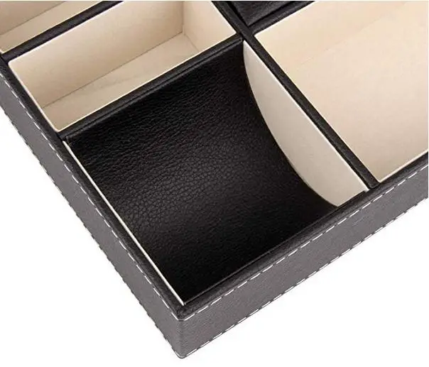 Wholesale 100% Natural New Design Bamboo Desk Organizer, Stationery Pen Pencil Holder desk Organizer Custom Valet Tray