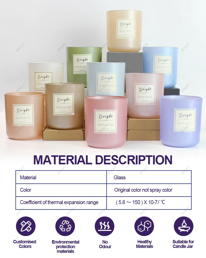 New Style Wholesale Soy Wax Round Glass Candle Jar Pearl Luxury Bamboo Wood Lid 6oz 8oz 10oz 16oz 17oz Candle Jar with Lid