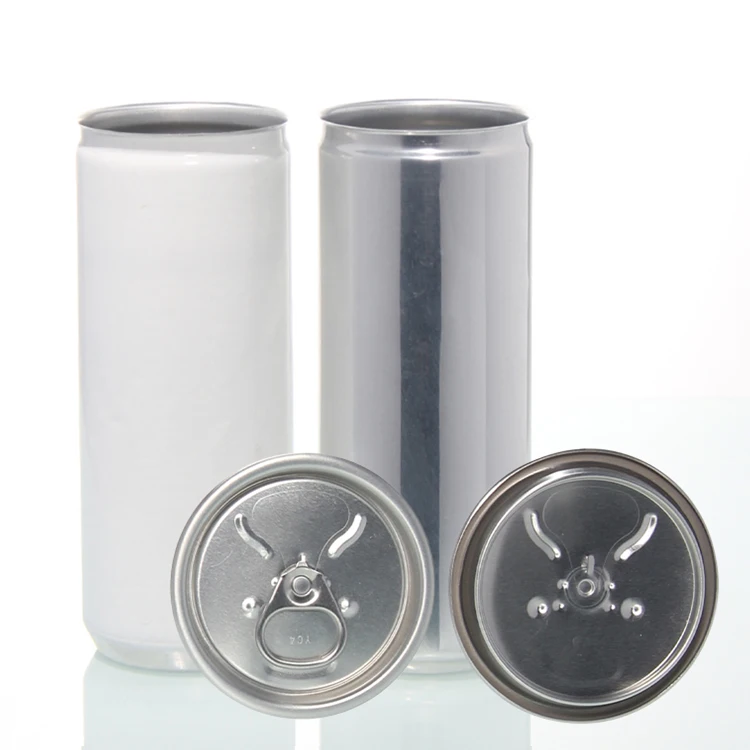 Wholesale 355ml 330ml 250ml 200ml blank aluminum tin can for beverage soft drinks beer and soda can with easy open lid empty can