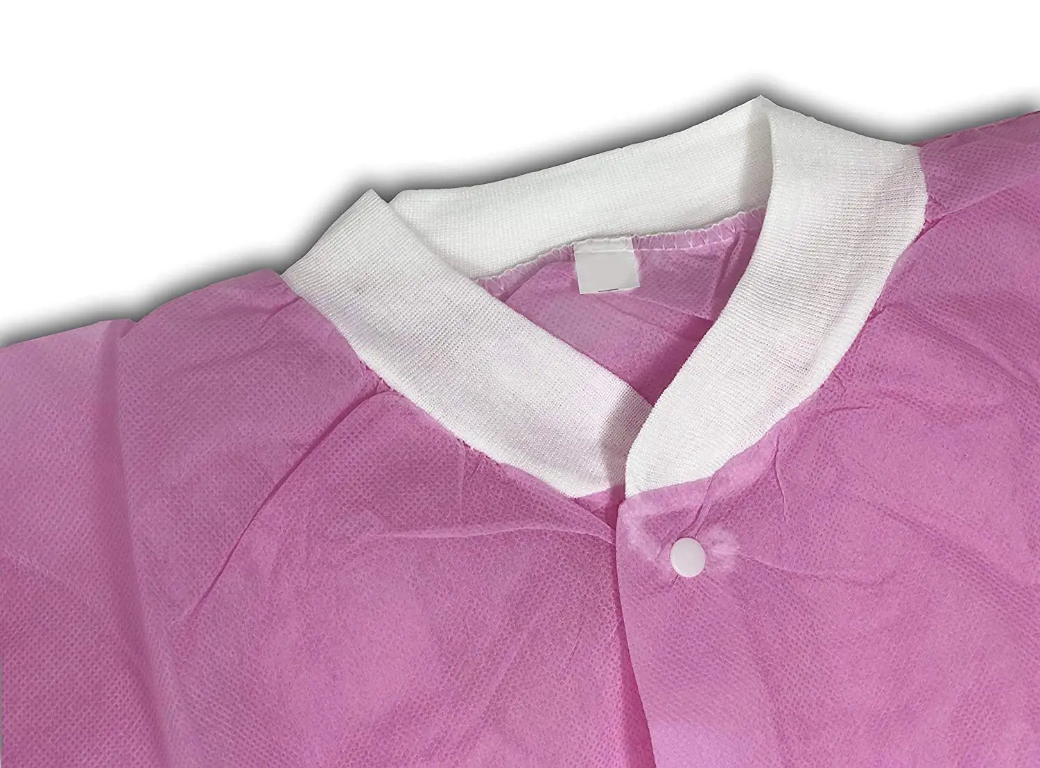 Breathable Disposable Dental Lab Coat Pink SMS SMS 40G For Women