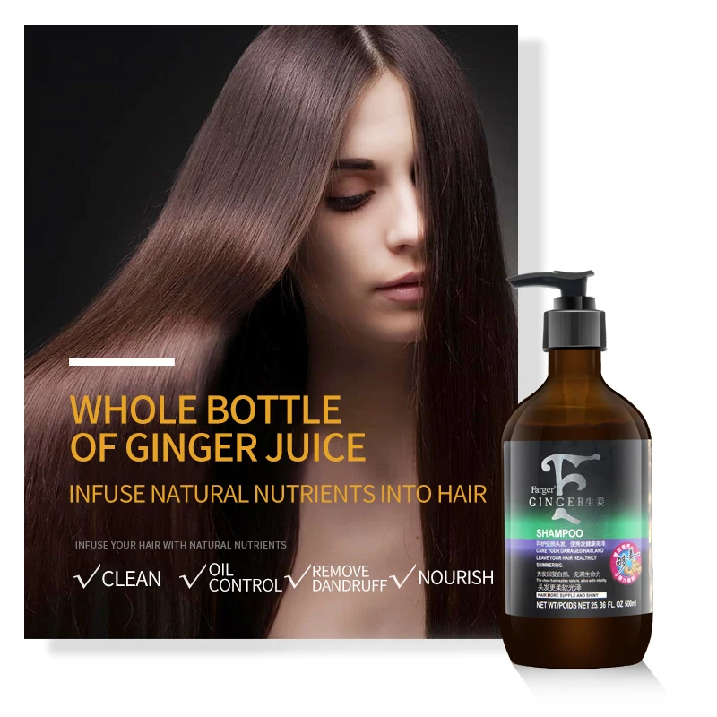Farger Hot Sales Moisture and Smooth Ginger Nourishing Hair Shampoo 500ml Unisex Adults Picture 10 Pcs Oil Control Welcomed