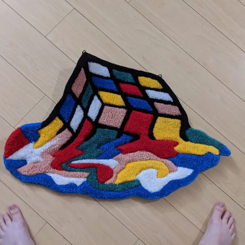 Non Slip Hand made Tufted 3D Modern Home Decor Carpets Door Mats Rug