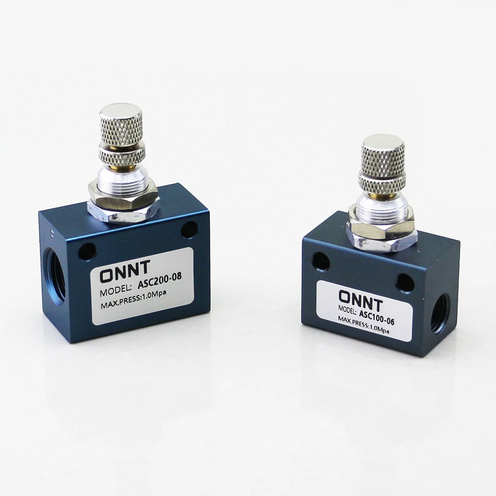 ASC Series Aluminum Alloy Pneumatic Air Manual Flow Control Valve ASC100-06 ASC200-08 ASC300-10 ASC300-15