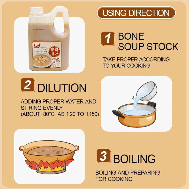 Original pure nature pork bone extract bone broth soup stock liquid seasoning for Ramen or noodles
