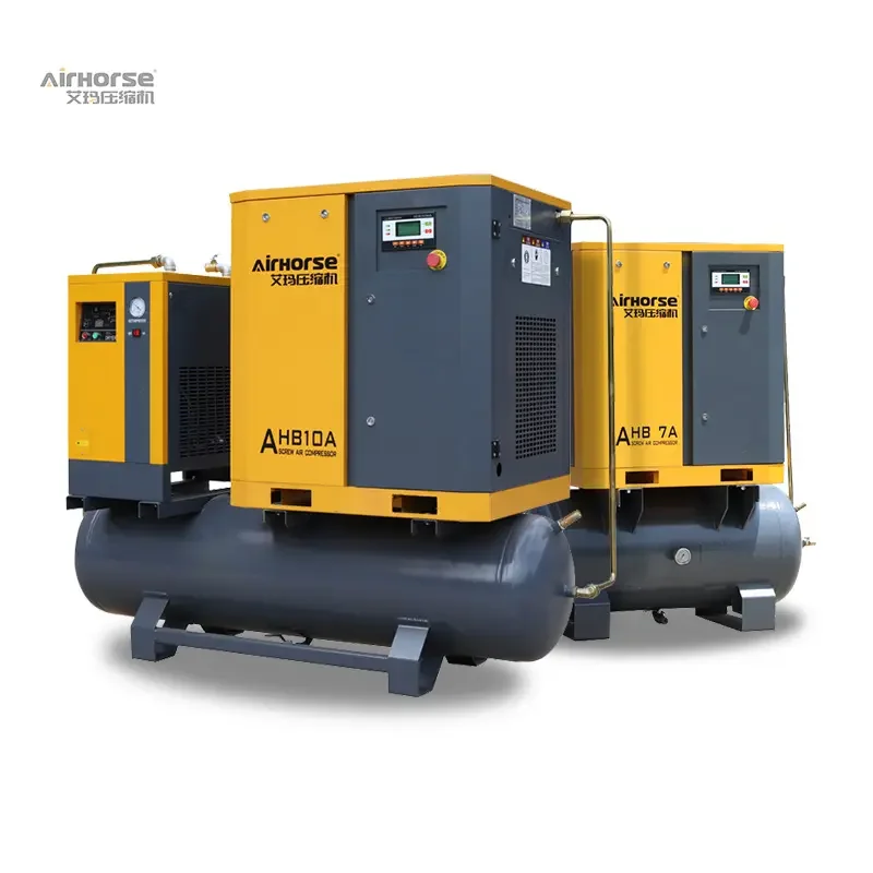 Air-Compressor Industry 11kw 15hp Small quiet oil free Screw Air compressor 7.5 hp screw