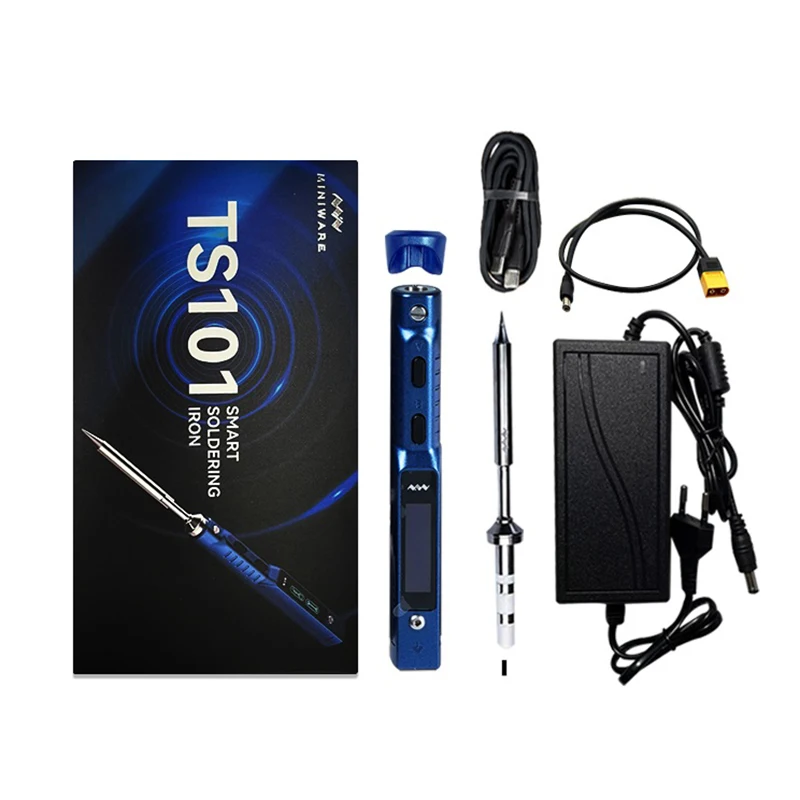 Hot Sell Ts101100 Cordless Usb Wireless Digital Soldering Iron Station Sleep Tips Set Portable Electric Soldering Irons Kit