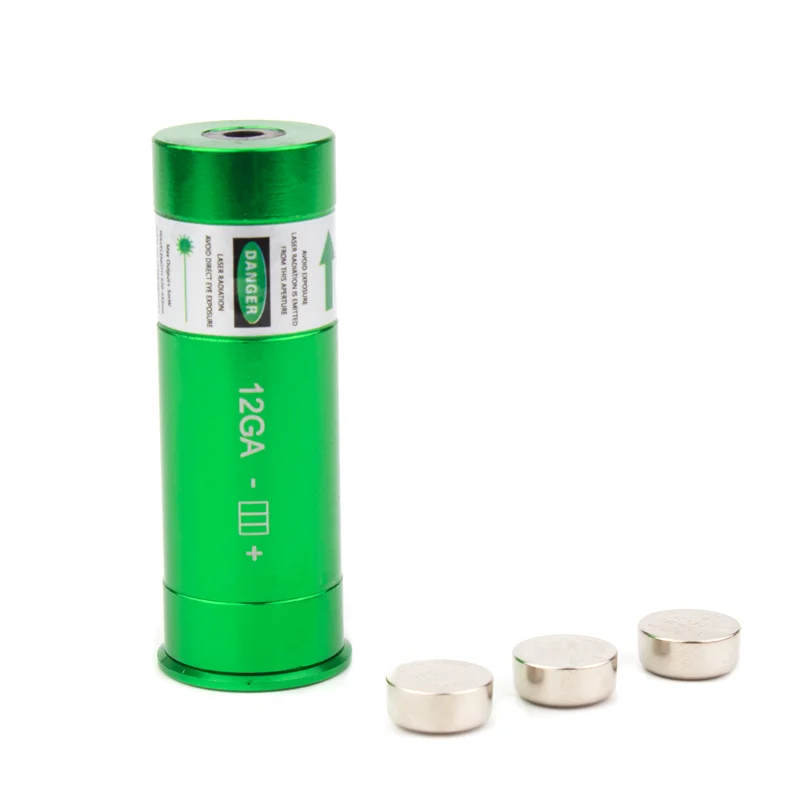 Green Laser Boresighter 12GA Laser Bore Sighter 12Guage Bore Sight with ON/OFF Switch Green Laser Bore Sight