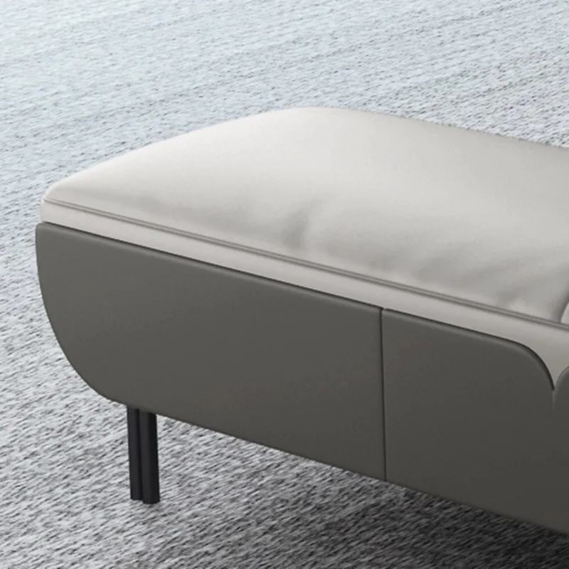 Bed end stool bedroom bed front small sofa simple modern storage shoe changing stool bedside couch leather long stool