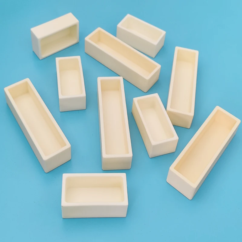 99.7% Al2o3 Ceramic Alumina Crucible High Temperature Corundum Boat