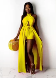 2021 Новое поступление, новый стиль, бесшовные сексуальные шорты, однотонные женские повседневные платья без бретелек