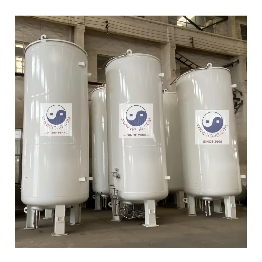 Customized Volume Liquid Oxygen Nitrogen Argon Storage Tank / Cryogenic Liquid Gas Cylinder