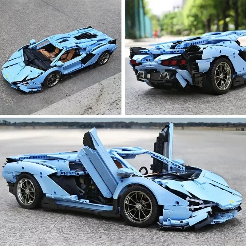 Радиоуправляемая модель гоночного автомобиля Mould King 13056S + D Игрушечная радиоуправляемого суперавтомобиля с дистанционным управлением строительные блоки для подарка на день рождения