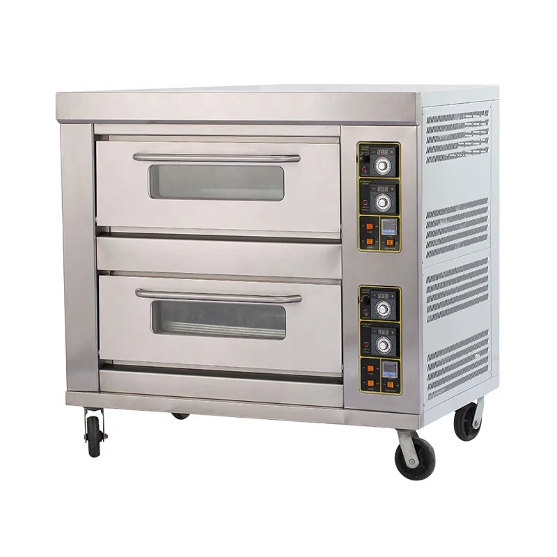 Commercial 2 layers 4 trays bakery gas oven used bakery bread oven diesel