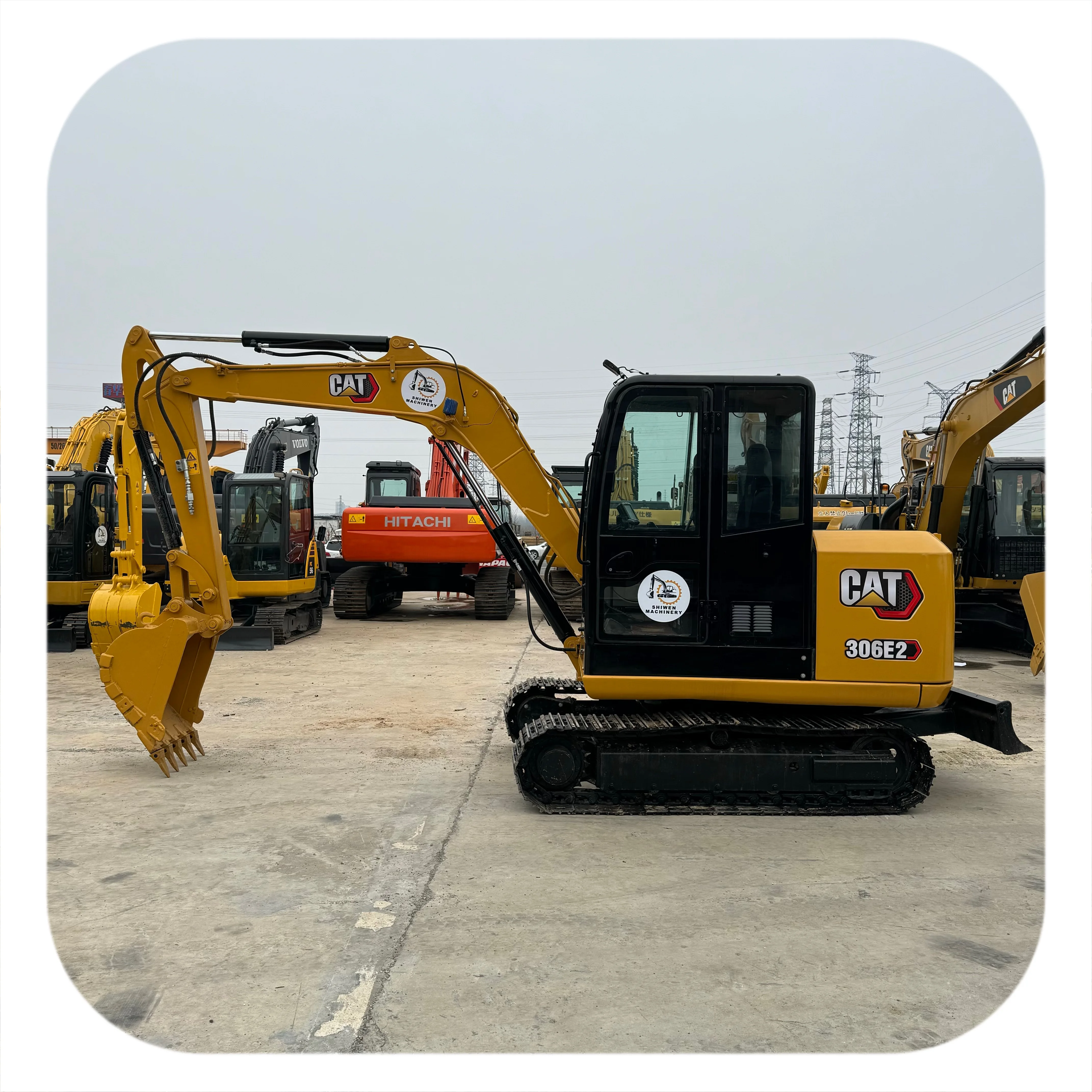 CAT306E2 как ваш отличный выбор 7-тонный гусеничный экскаватор с моделью двигателя CAT C2.6 Dl Turbo
