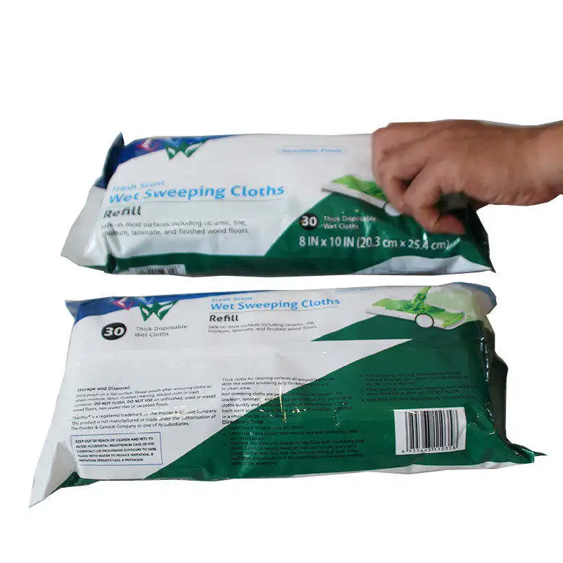 Private Label Disposable Floor Wipes Floor Cleaning Cloth With Different Kinds Of Fabrics With Pictures