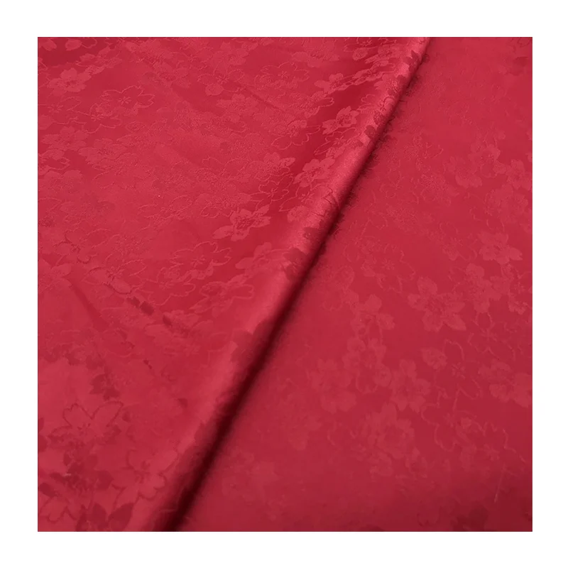 wholesale factory foundry 100%Polyester soft silk jacquard fabric for dresses