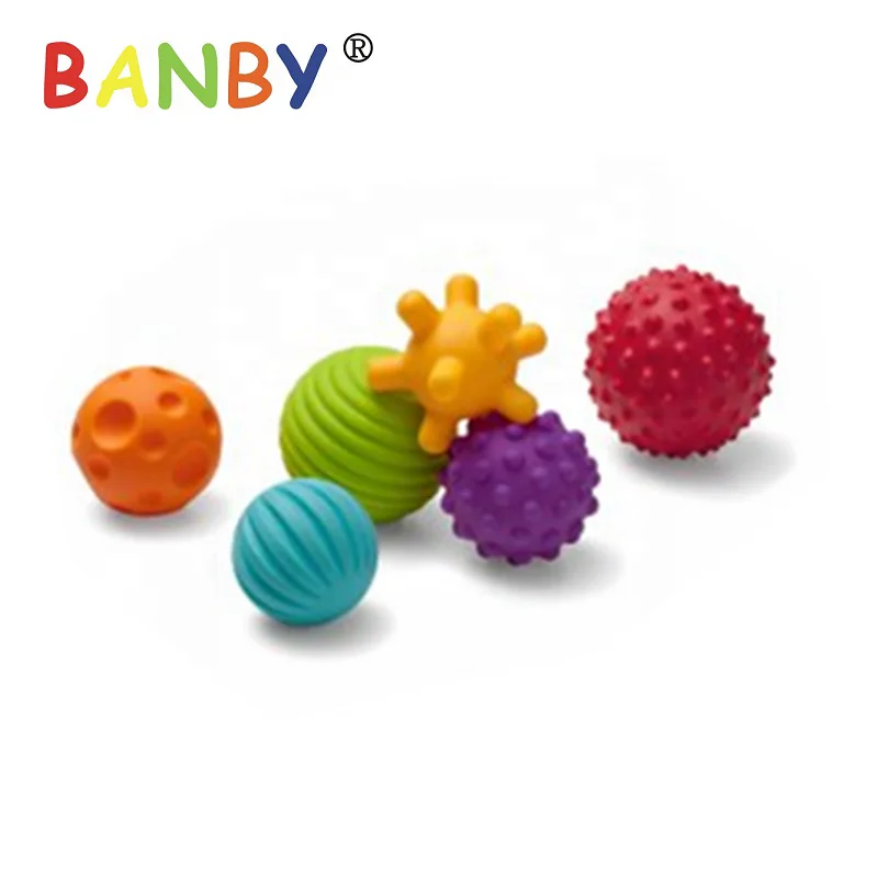 Sensory Stimulation Textured Massage Ball Soft natural rubber baby teethers teething products