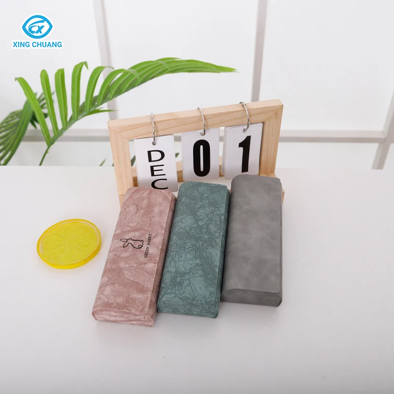 Simple Fashion Glasses Case PU Leather New Style Sunglasses Case High Quality Mixed Color Glasses Case Box